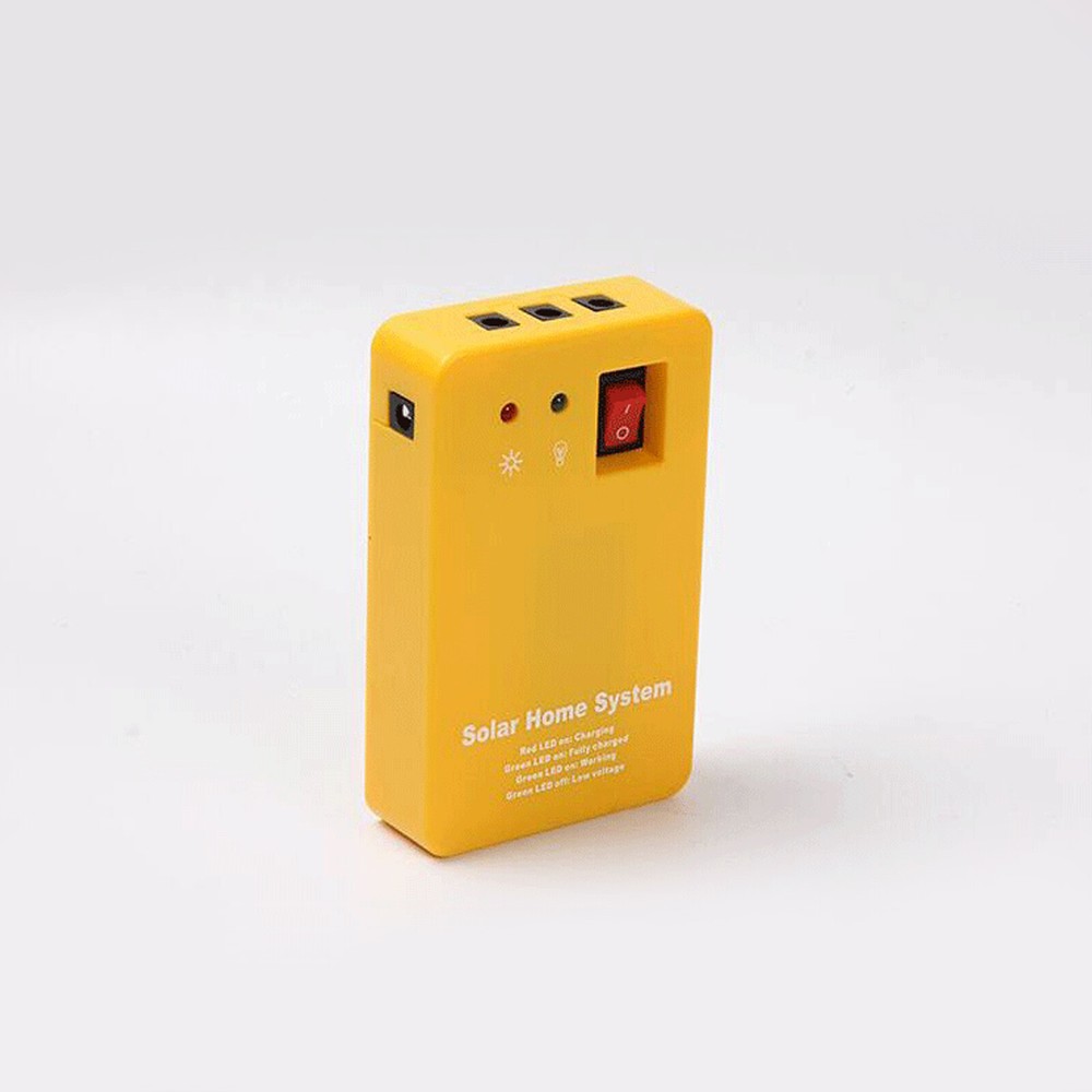 5V Solar Power Panel Generator Kit USB Charger Home System 3×LED Bulbs LightOl