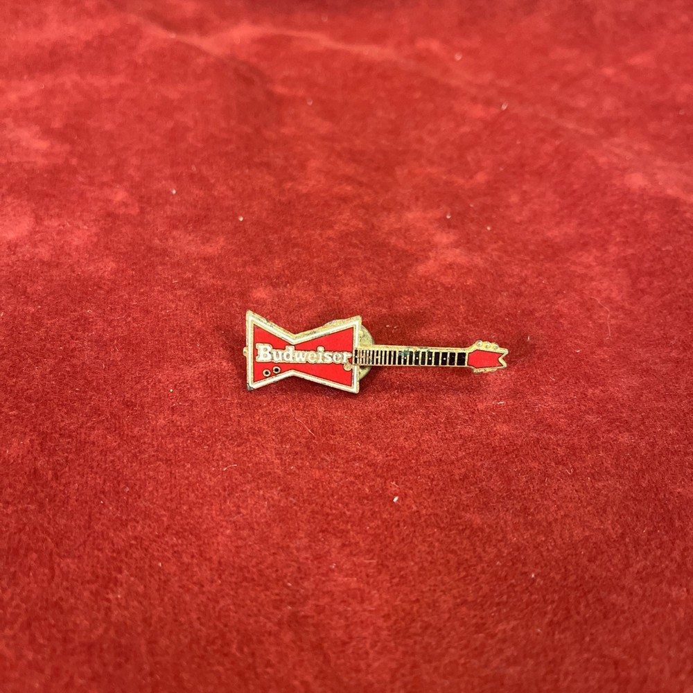 Vintage Original Budweiser Guitar Lapel Pin