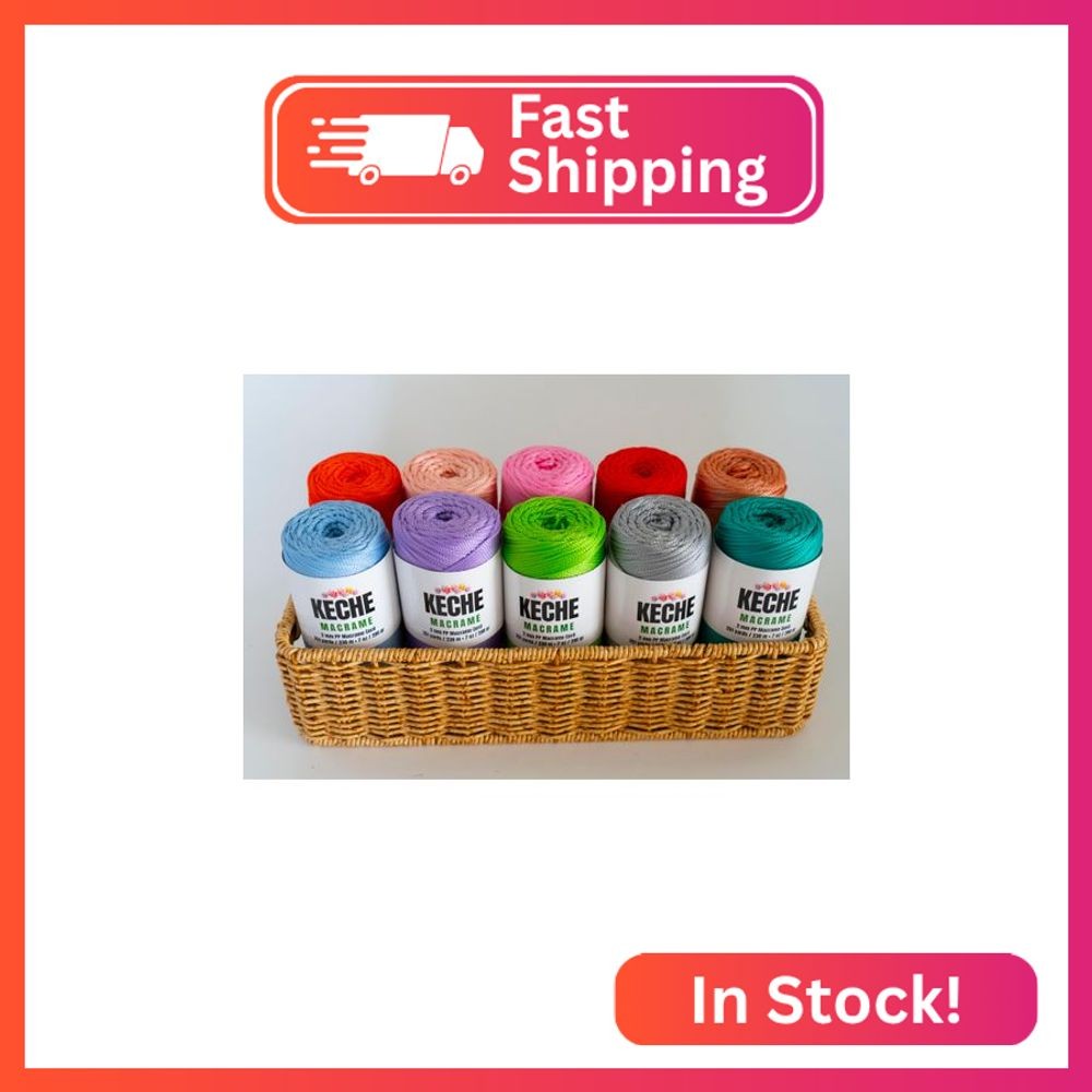 2mm Macrame Cord, Crochet Bag Cord, 251 Yards, Polypropylene Macrame Rope for Pl