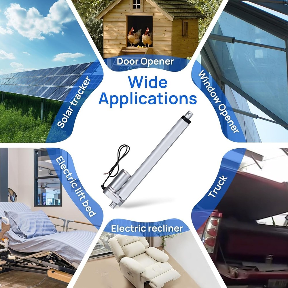 Heavy Duty 330lbs Linear Actuator 12V 18" Replacement