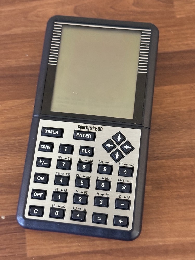 Sporty's E6B Electronic Flight Computer Works But Can’t See Screen