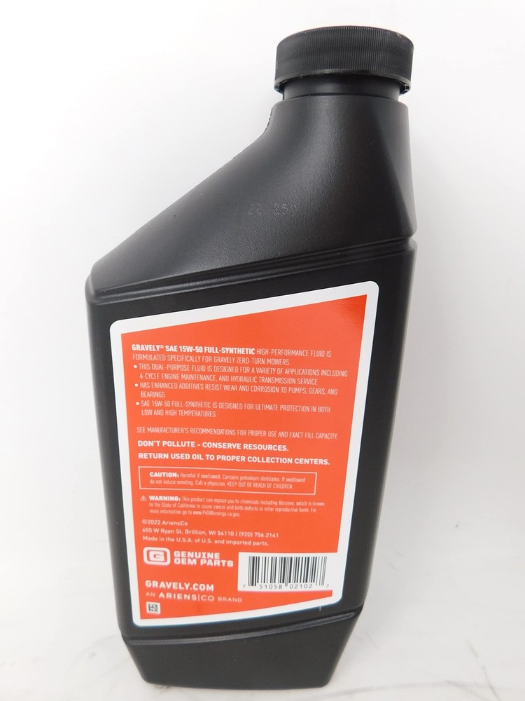 Gravely Genuine 5 Quart Hydro Change Kit with Filters