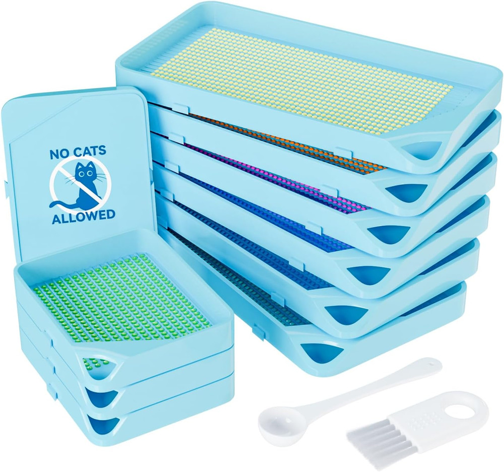 ARTDOT 10-Piece Interlocking Diamond Art Trays Kits for Adults, Stackable Diamon