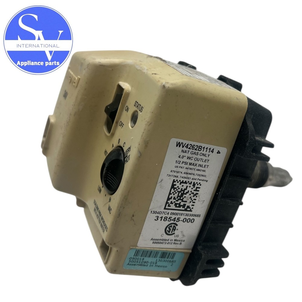 Honeywell Water Heater Gas Valve WV4262B1114