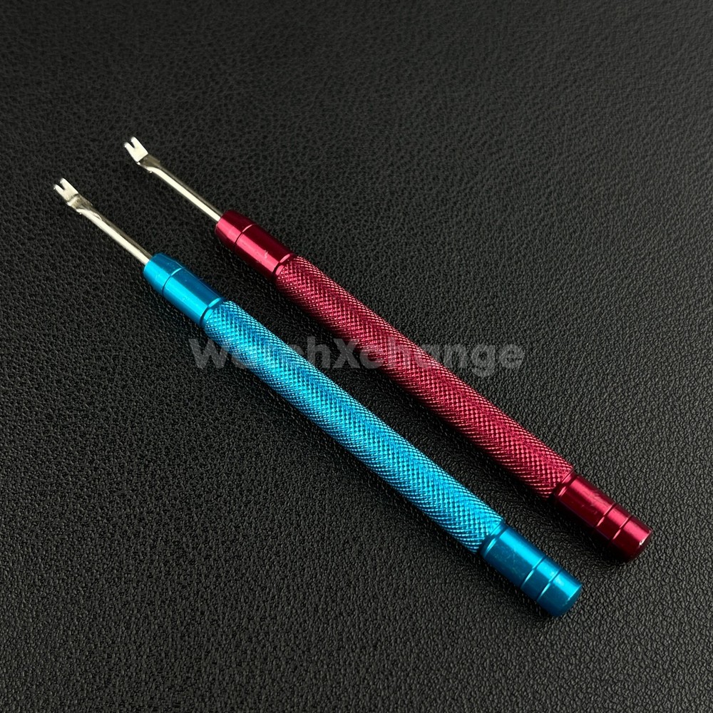Watch Hand Removal Lever Pry Tool Forked Tip 2pcs