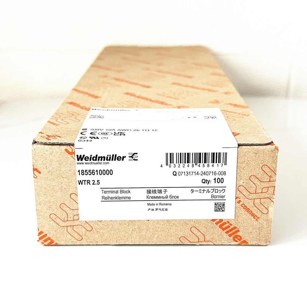 100pcs  Terminal switch type WTR 2.5 1855610000