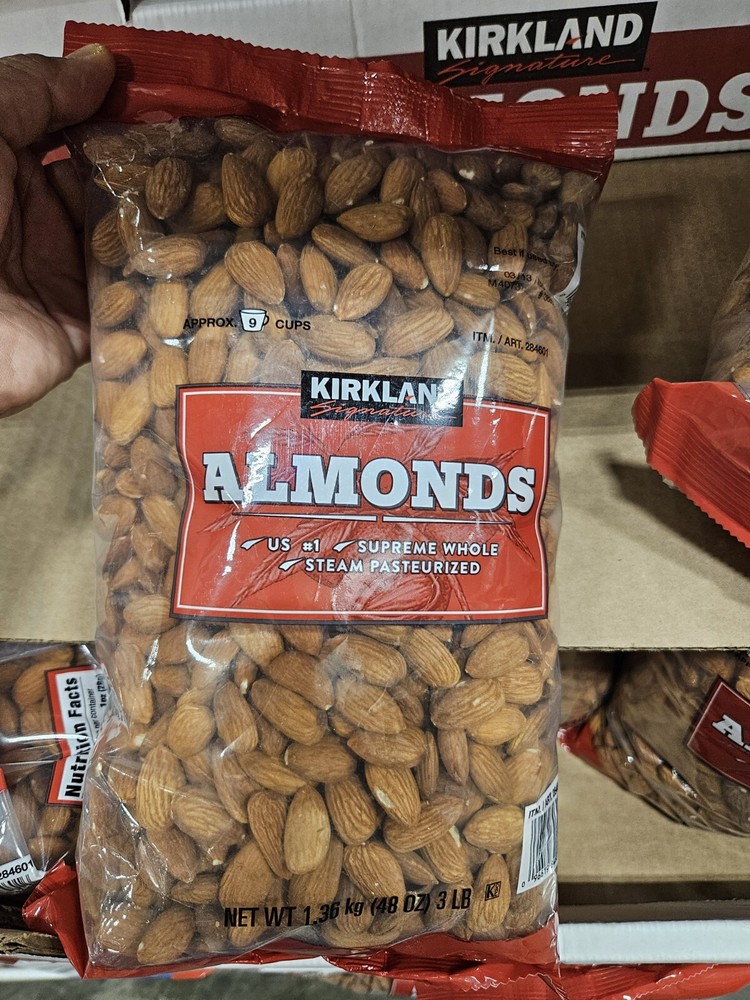 Kirkland Supreme Whole Almonds 3lb