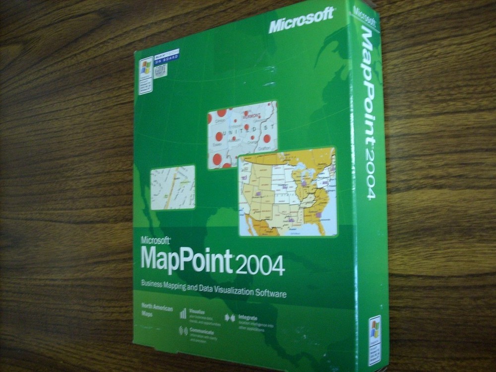 Microsoft MapPoint North American Maps 2004 (Windows)