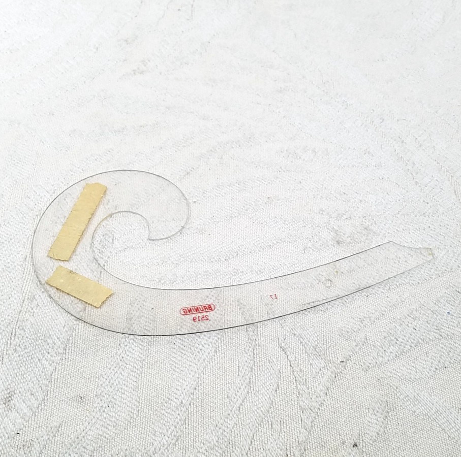 BRUNING 2519 FRENCH CURVE TEMPLATE ENGINEERING DRAFTING ARCHITECT TOOL