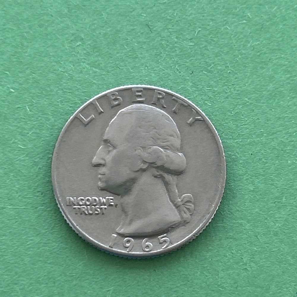 1965 Quarter No Error No Mint Mark