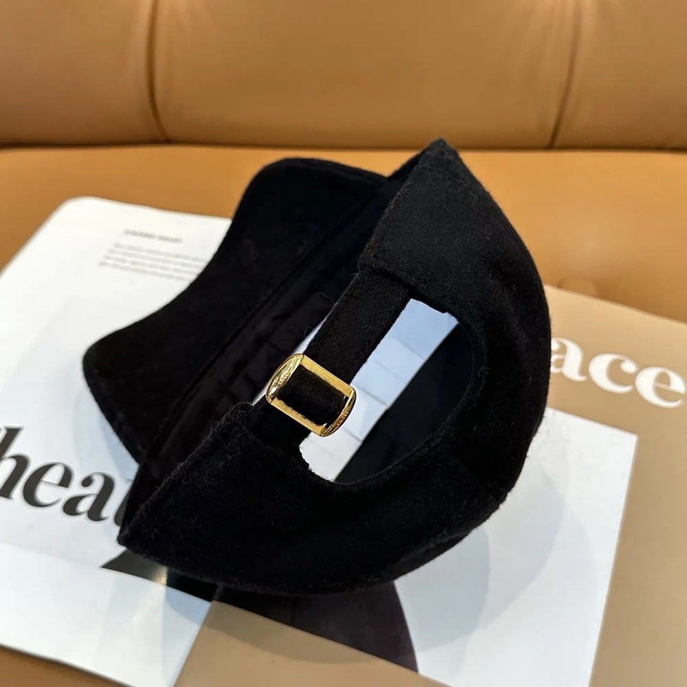 Celine Triomphe Baseball Cap in Cotton Black Size M