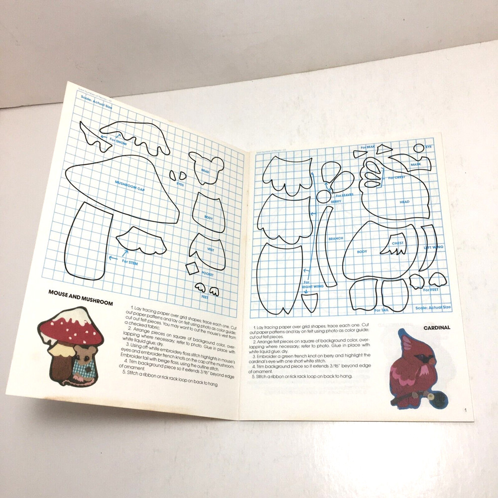 Fun With Feltcraft Christmas Projects by Current 1981 decorative instructions