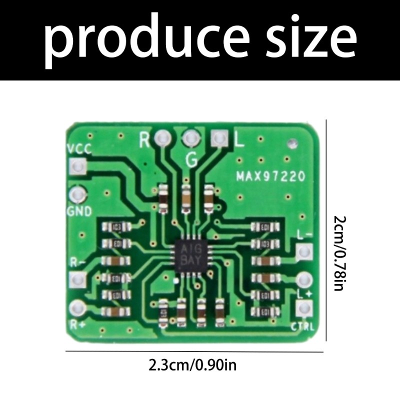 Power Amplifier Board MAX97220 Differential To Balanced Single Ended Output