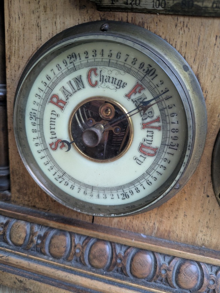 Barometer, clock & thermometer 1900s
