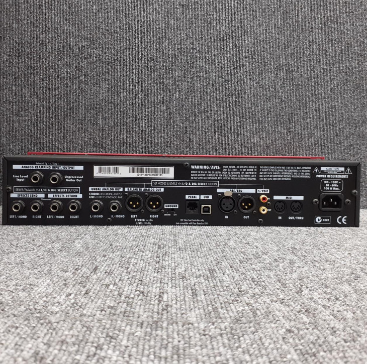 LINE6 POD XT PRO Multi-Effects Processor Guitar Pedal Red Main Unit Only Used