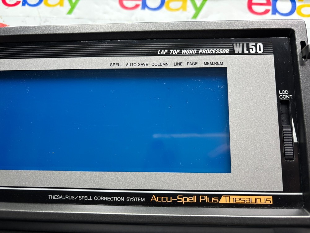 Panasonic Laptop Word Processor KX-WL50 Tested No Power Cable