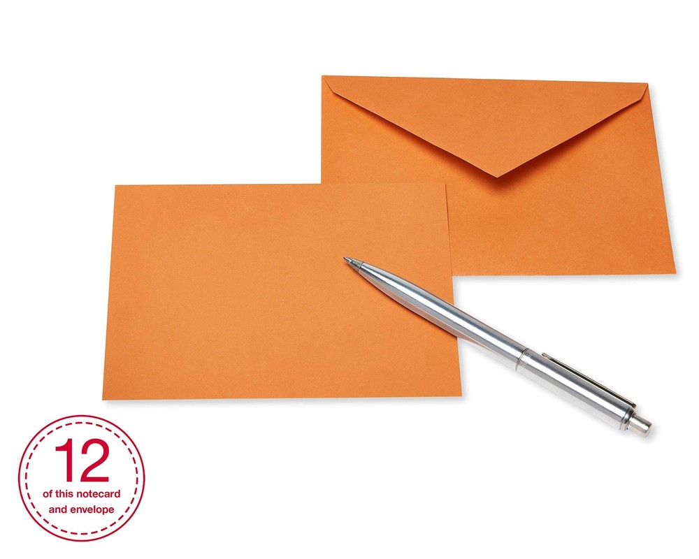 Single Panel Blank Cards with Envelopes, Earthtone Colors (100-Count)