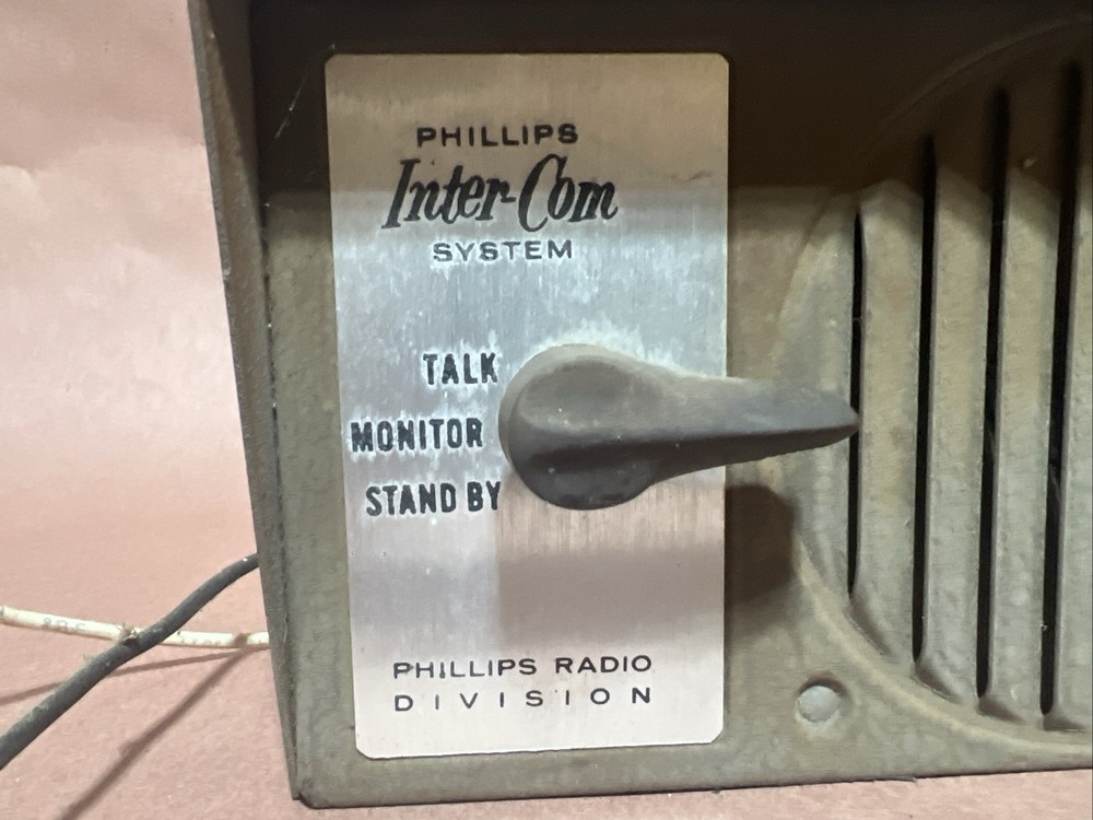 Vintage Phillips Inter-Com System Radio