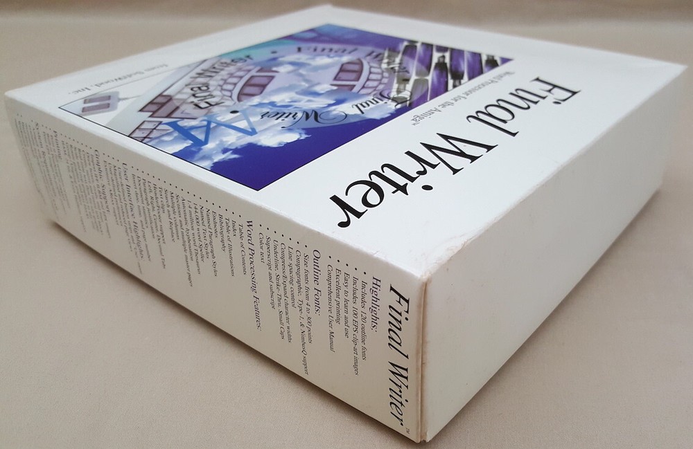 Final Writer Release 4 ©1994 SoftWood Word Processor for Commodore Amiga BOXED 1