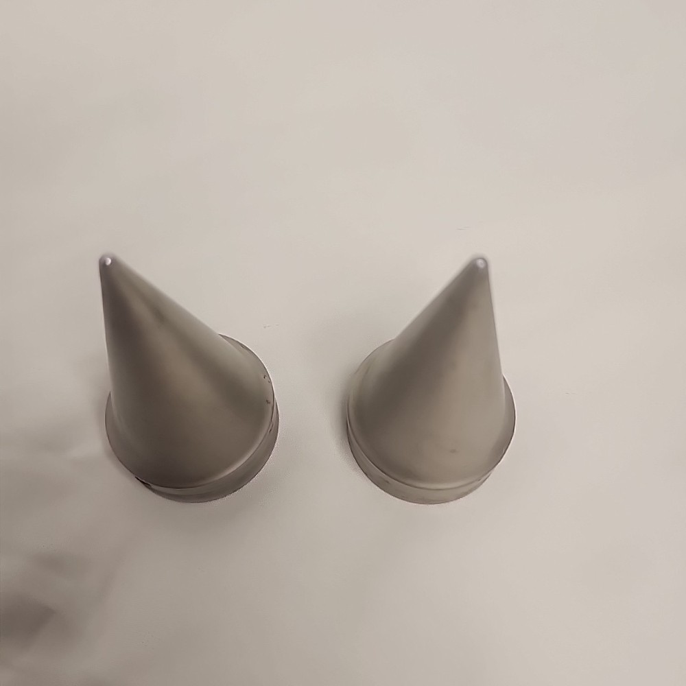 Spiked Lug Nut Cap Covers Motorcycle Stainless Matte Finish