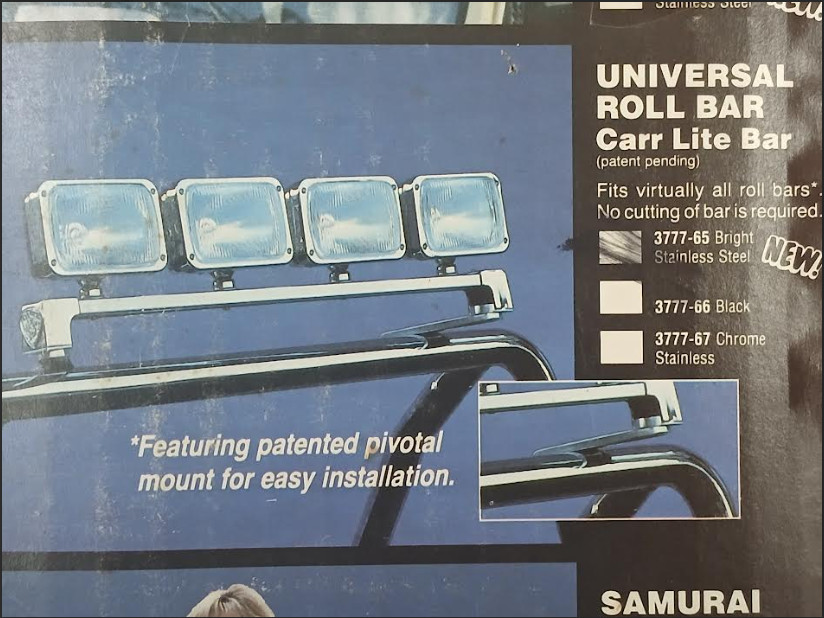 Vintage CARR Lite Bar Universal Fit