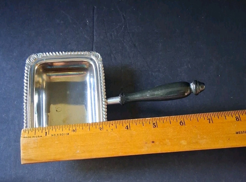 FB Rogers Small Silent Butler/Server Silver On Copper