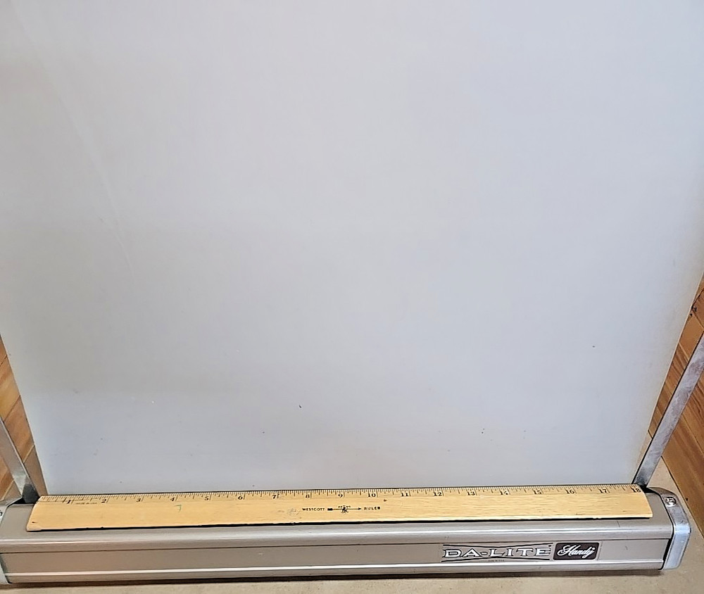 Vintage Da-Lite Handy Screen; Retractable