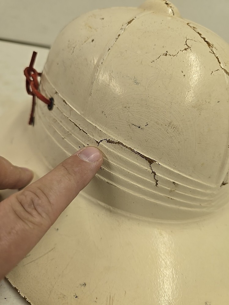 Vintage Foxbilt Feeds Advertising Pith Helmet Hard Hat