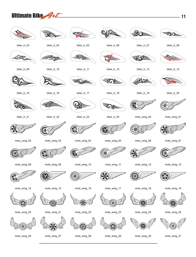 MOTORCYCLE BIKER CLIPART-VINYL CUTTER PLOTTER-VECTOR CLIP ART CD