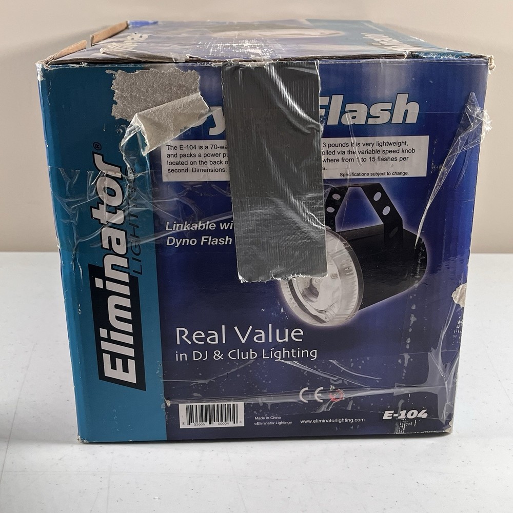 ELIMATOR LIGHTING E 104 VARIABLE FLASH STROBE LIGHT TESTED WORKING