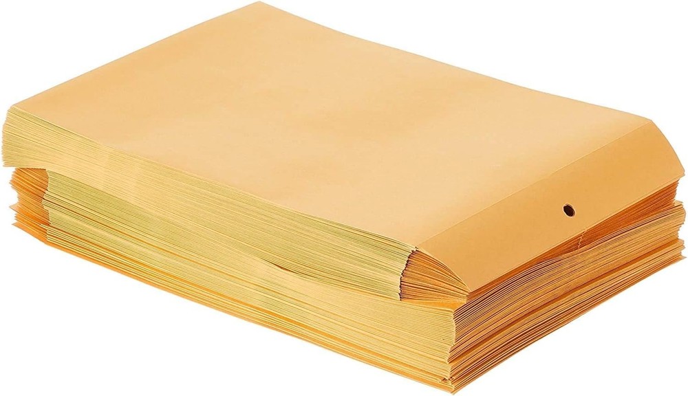20 Count Brown Kraft Clasp Envelopes, 9" x 12", Secure Document Mailing