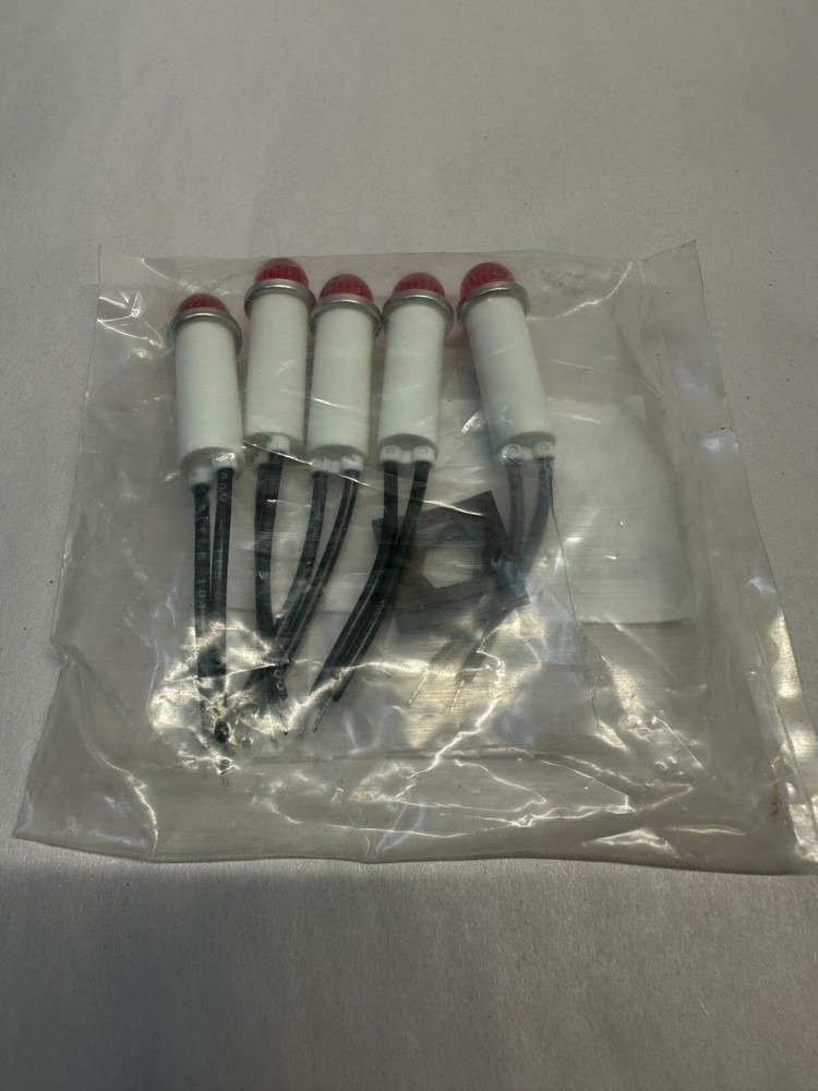 120VAC Red Indicator Light - Lot of 5