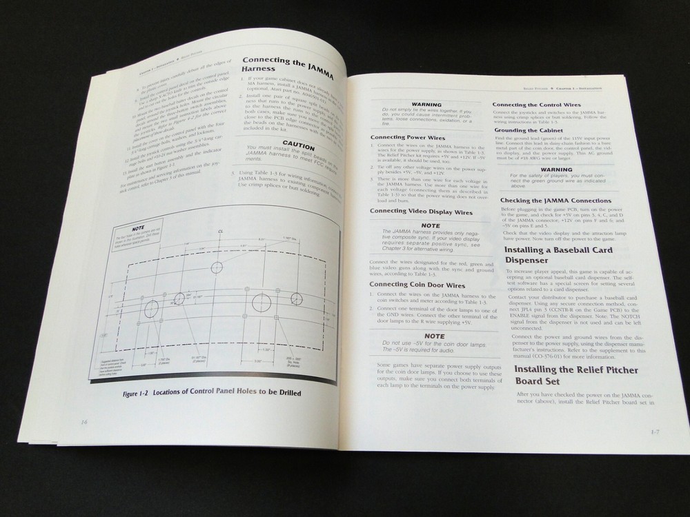 Vintage 1992 Atari: Relief Pitcher Arcade Kit Installation Instructions