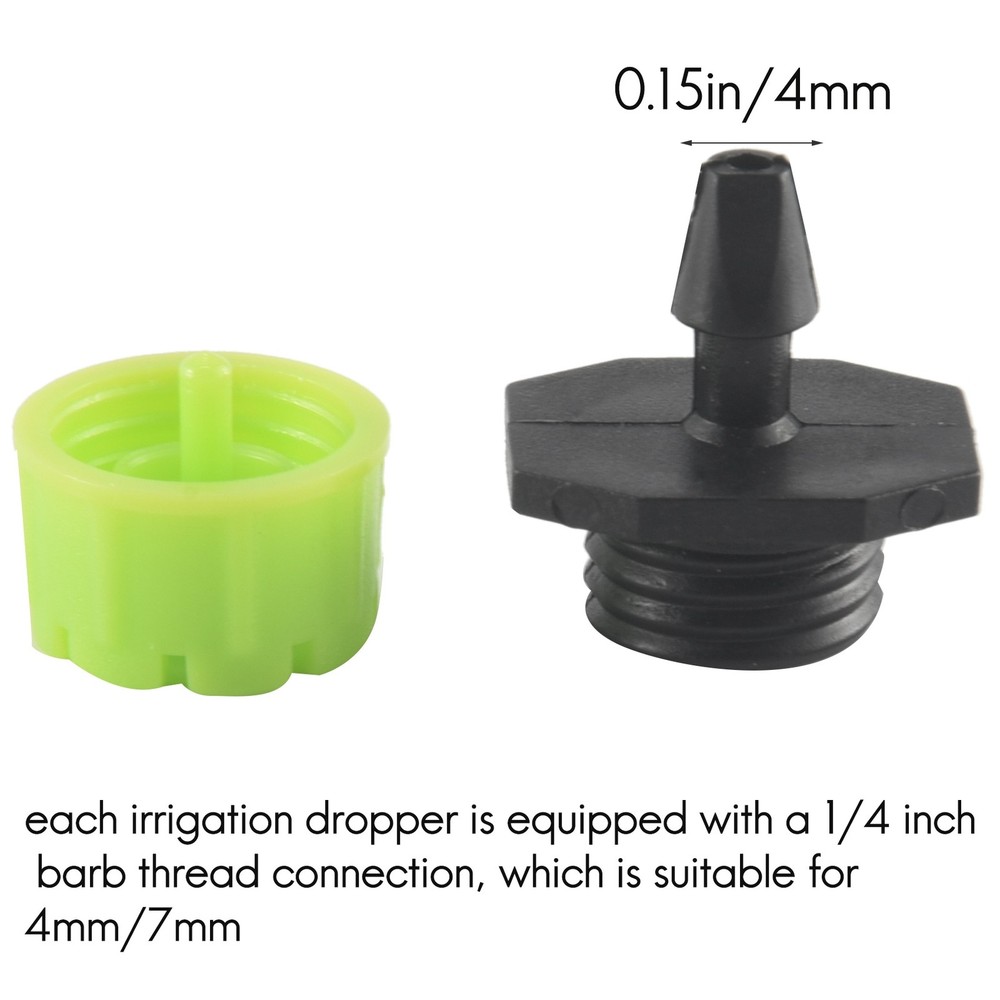 100Pcs 1/4Inch Adjustable Micro-Type Drip Irrigation System Watering5109