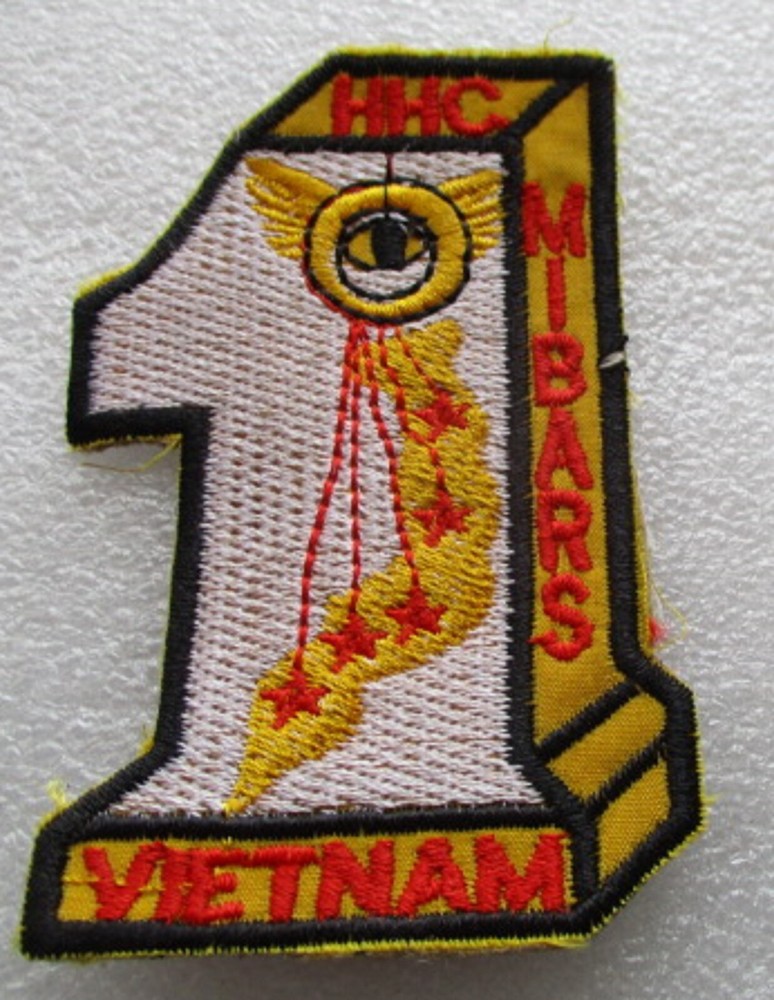 US ARMY INTELLIGENCE HHC MIBARS VINTAGE ORIGINAL WAR PATCH