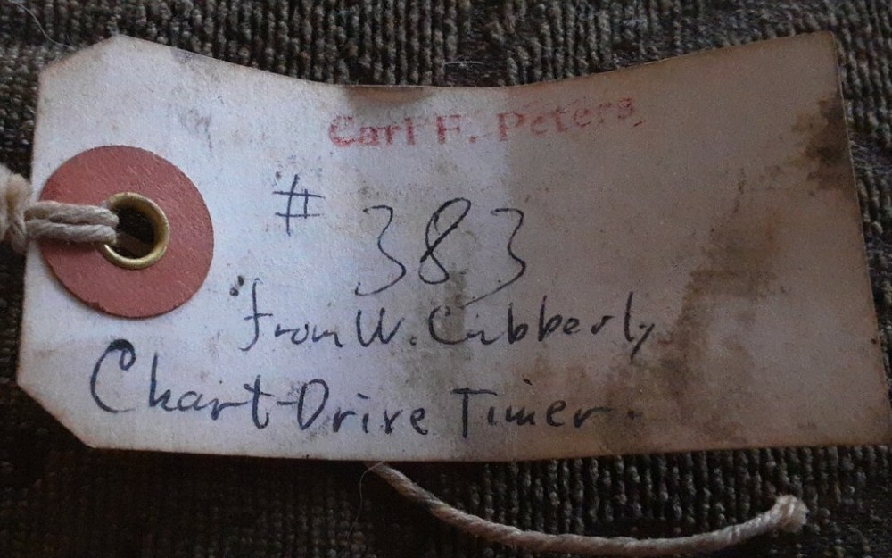 Vintage Chart Drive Timer Wind Up Motor Works!