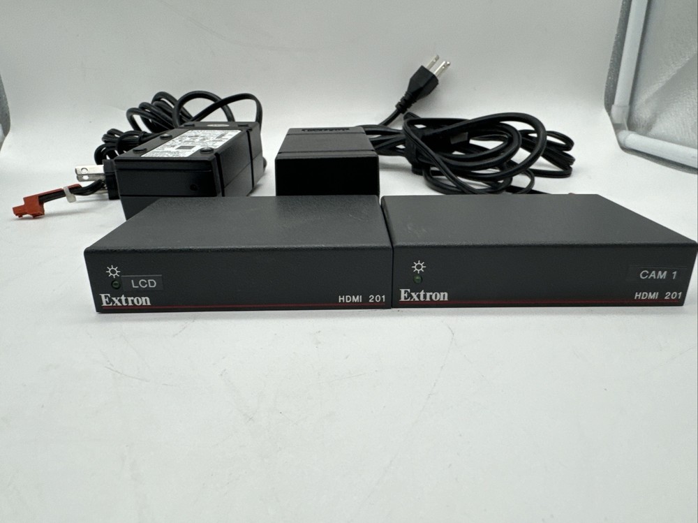 Extron Electronics DVI HDMI 201 Tx/Rx 60-806-01 Transmitter Receiver Set W/Power