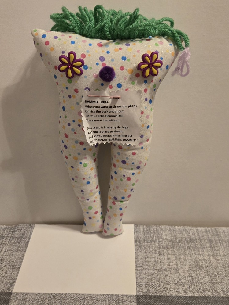 Dammit Doll Stress Reliever Novelty Item.