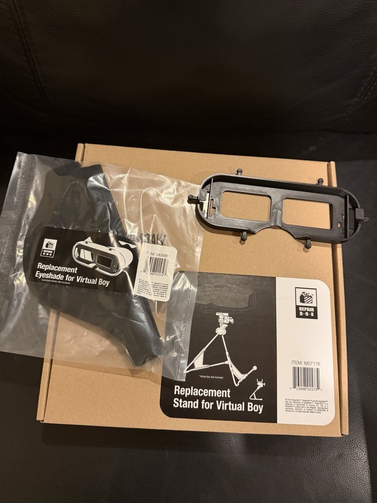 Nintendo Virtual Boy Replacement Stand, Eyeshade & 3d Printed Eyeshade Holder