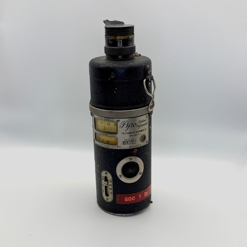 Vintage PYRO Optical Pyrometer Instrument Co Temperature Sensor Thermometer