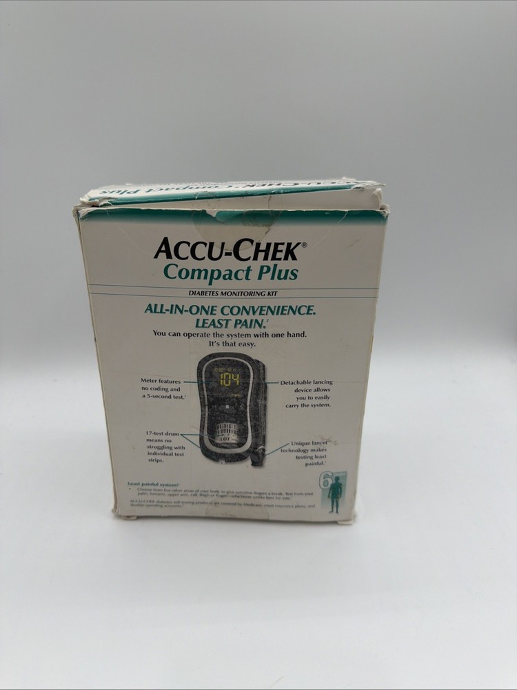 ACCU CHECK COMPACT PLUS Blood Glucose Meter With Test Strips
