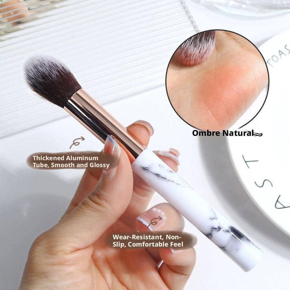 Marble-patterned makeup brushes High lighter Contour Blush Tools Cosmetic O5B5