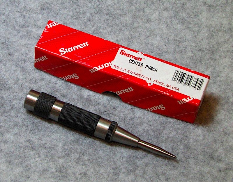 STARRETT 5" AUTOMATIC CENTER PUNCH  # 18A - NEW
