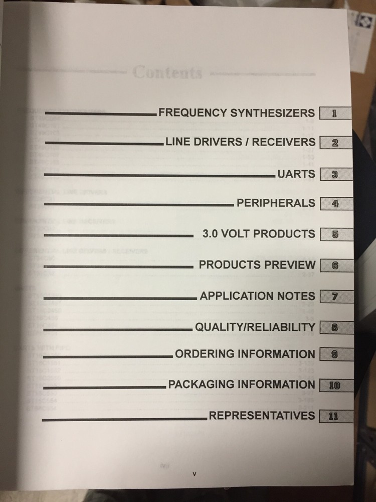 Data Book = Startech Semiconductor Frequency Synthesis 1994 =