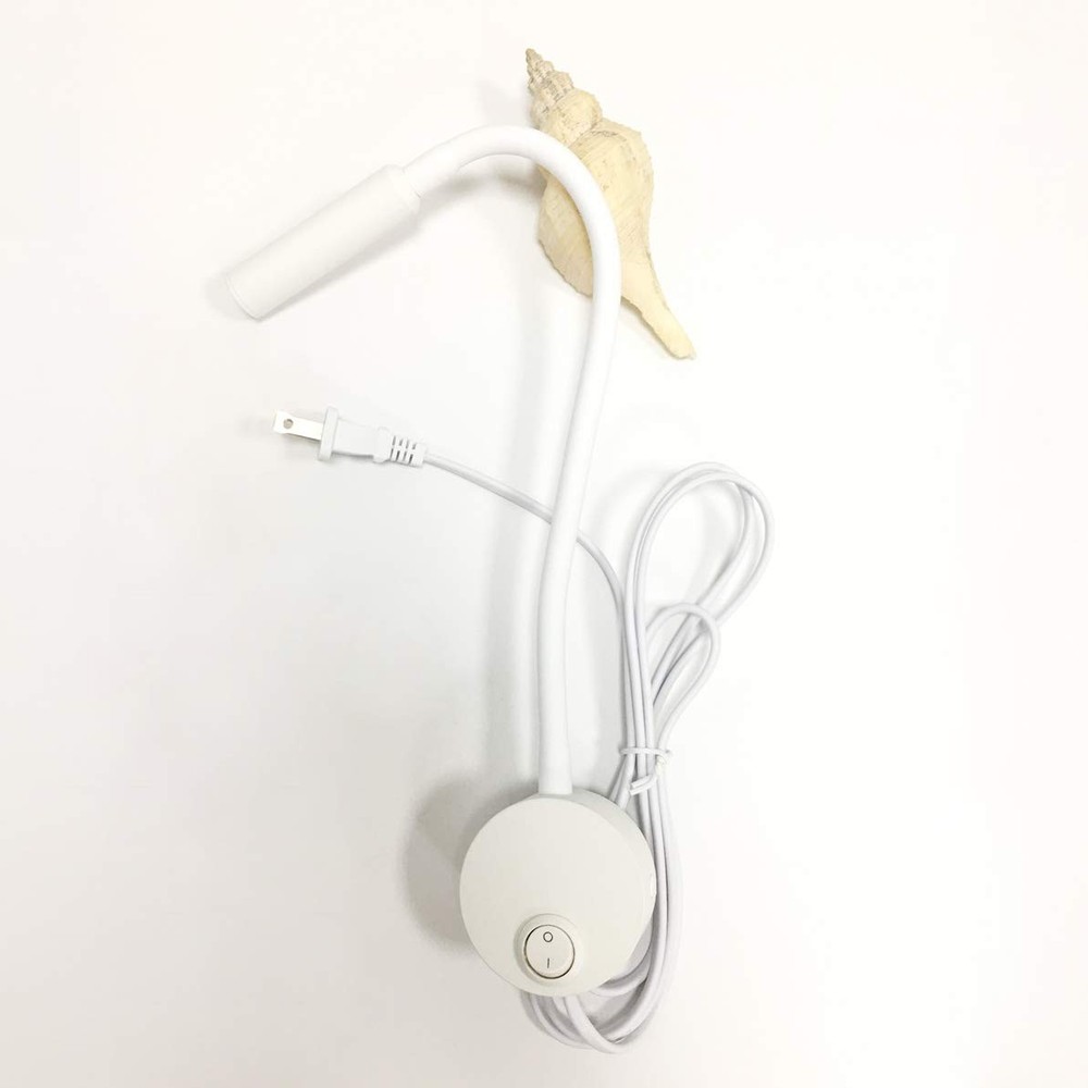 2 Pack Wall Mount Lamp Reading Light Plug Cord for Bed Easy Install AC85-265V...