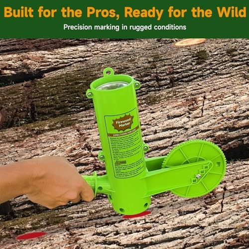 Firewood Marker Tool - Automatic Paint Marking Device with 16'' Roller Wheel,