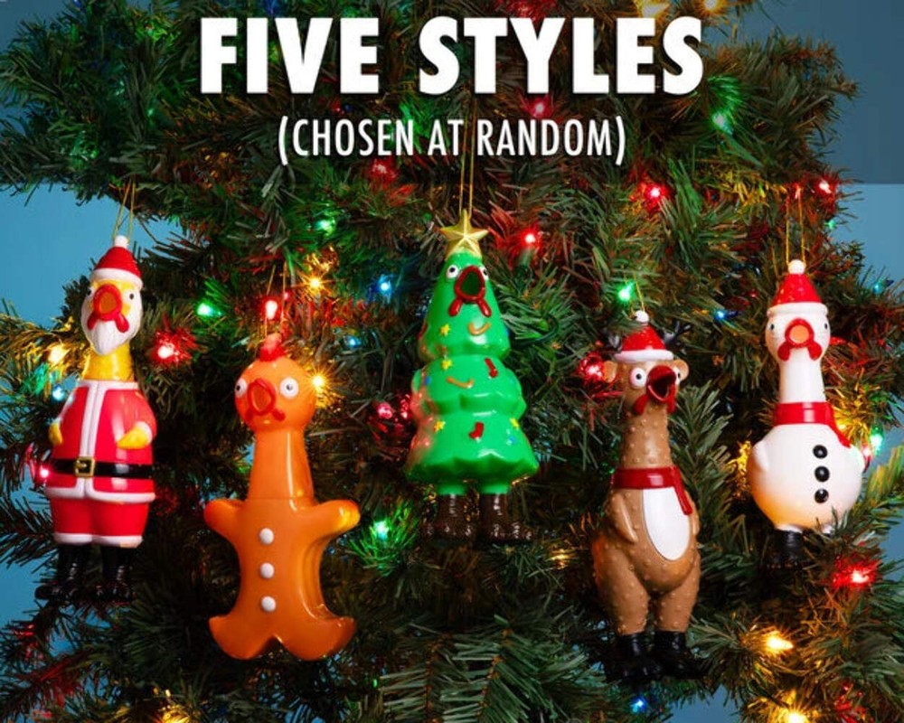 Rubber Chicken Ornaments