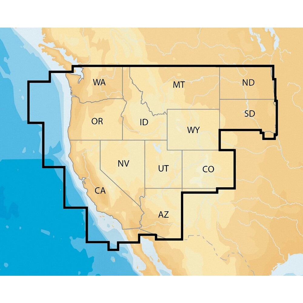 Navionics Msd/Nav+We Navionics+ Regions West Preloaded Msd Format