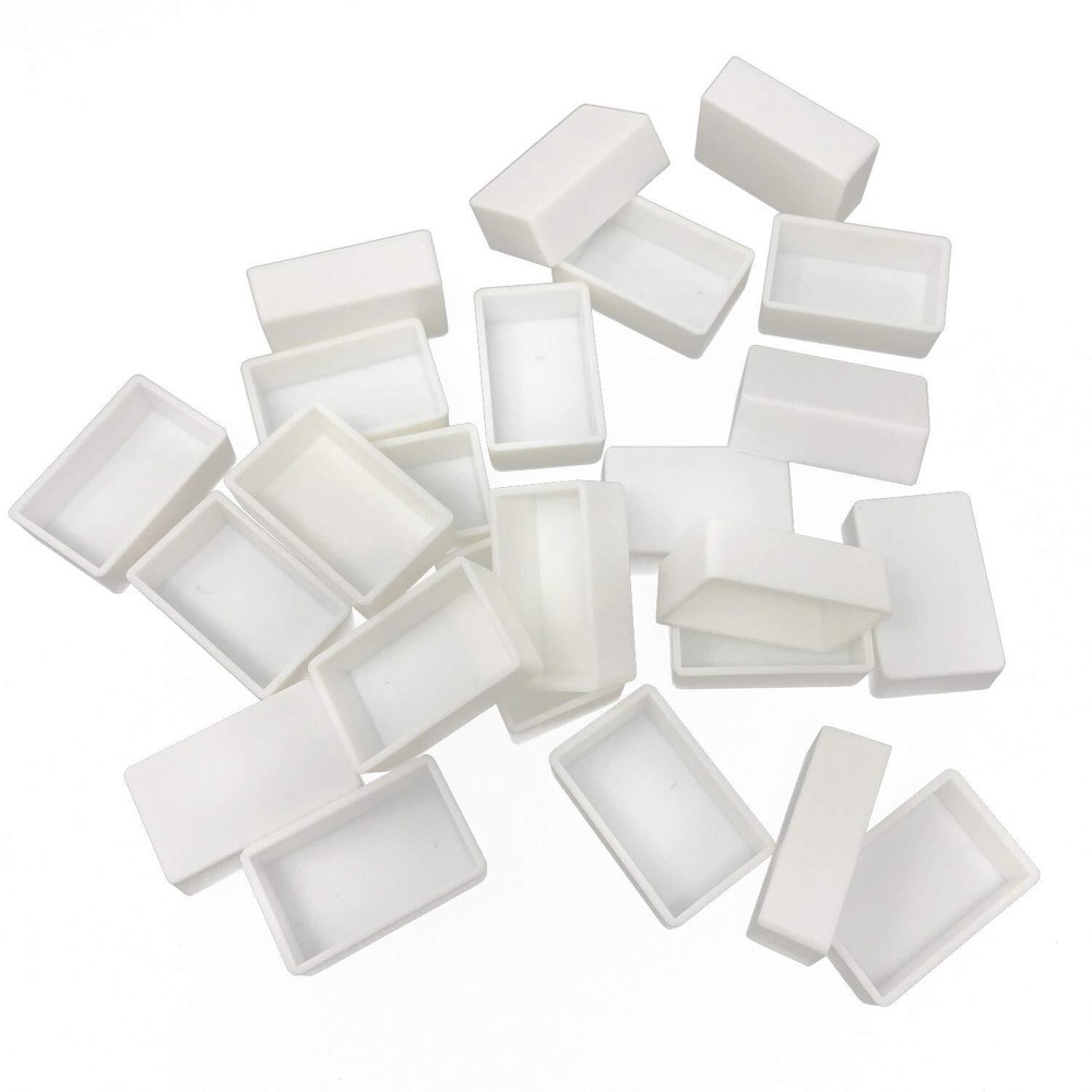 24PCS Plastic Empty Watercolor Paint Pans Full Pans White