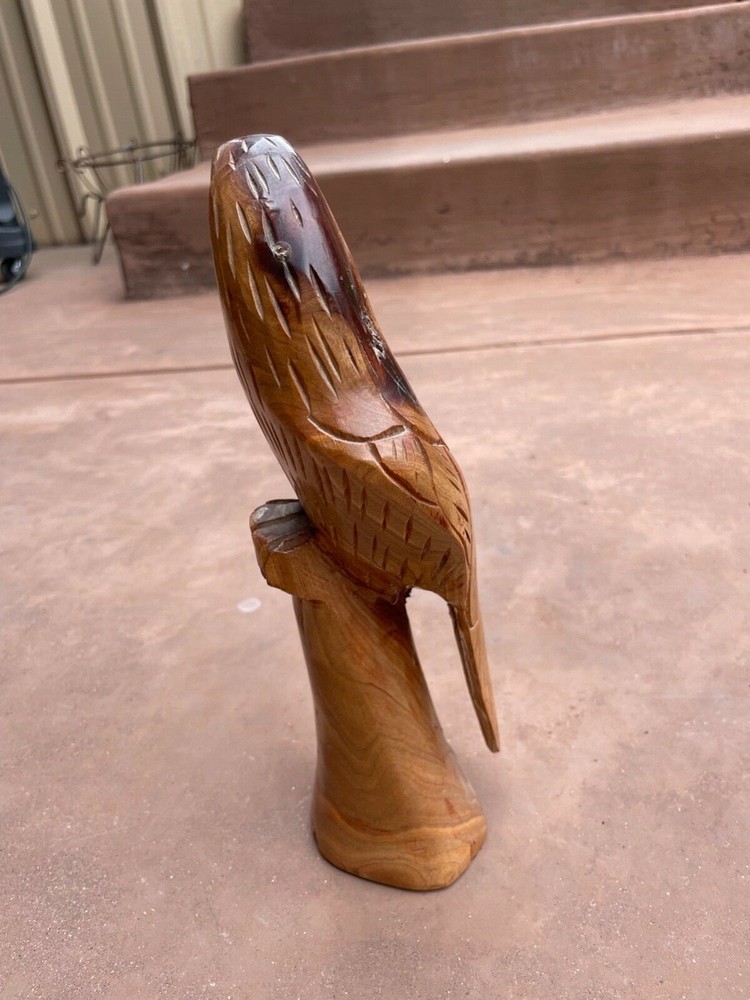 Wooden Statue Parrot